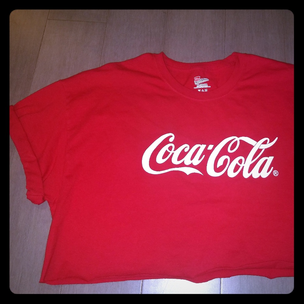 Vintage oversized Coca cola crop top!
